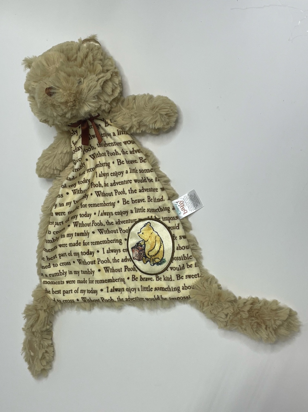 Disney Baby Classic Winnie the Pooh Security Blanket Lovey Lovie Plush Soft
